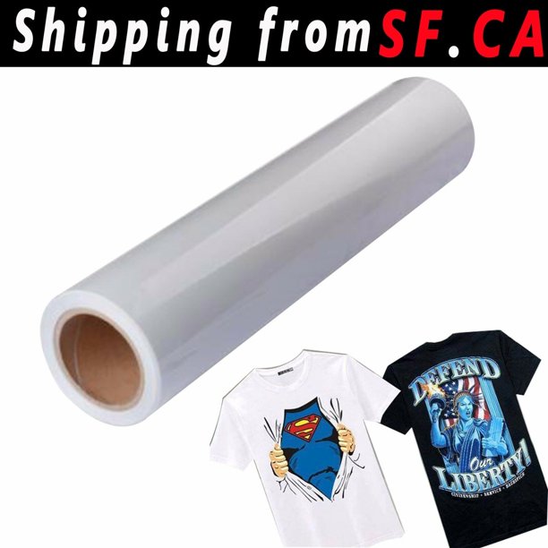 24" x 50ft / White Eco-Solvent Printable Heat Transfer PU ...