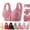 Red, variant on Dxzfnsa Front Closure Bras for Women No Underwire Plus Size Wireless Comfortable Cotton Sleep Bra for Older Womens Bras (Beige,XXL)