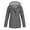 Jackets for women clearance-Gray, variant on Plus Size Jackets Clearance Women's Stripe Print inside Long Sleeve Rain Jacket Outdoor Jackets Hooded Raincoat Windproof Waterproof Blue Black*Friday/Cyber*Monday Clearance