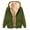E1-Green689, variant on Puliio Womens Oversized Winter Warm Solid Full Zip Hoodies Cozy Long Sleeve Hooded Sweatshirts with Side Pockets