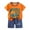 B757-Orange, variant on UAYOTSE Newborn Baby Boy Girl Summer Winter Clothes Outfits Toddler Short Sleeve Tops Set,Sizes 9-18 Months