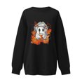thumbnail image 4 of VKOYWKM Womens Halloween Sweatshirts Vintage Ghostface Oversized Sweatshirt Crew Neck Long Sleeve Pullover Tops Cute Spooky Graphic Sweatshirts, 4 of 4