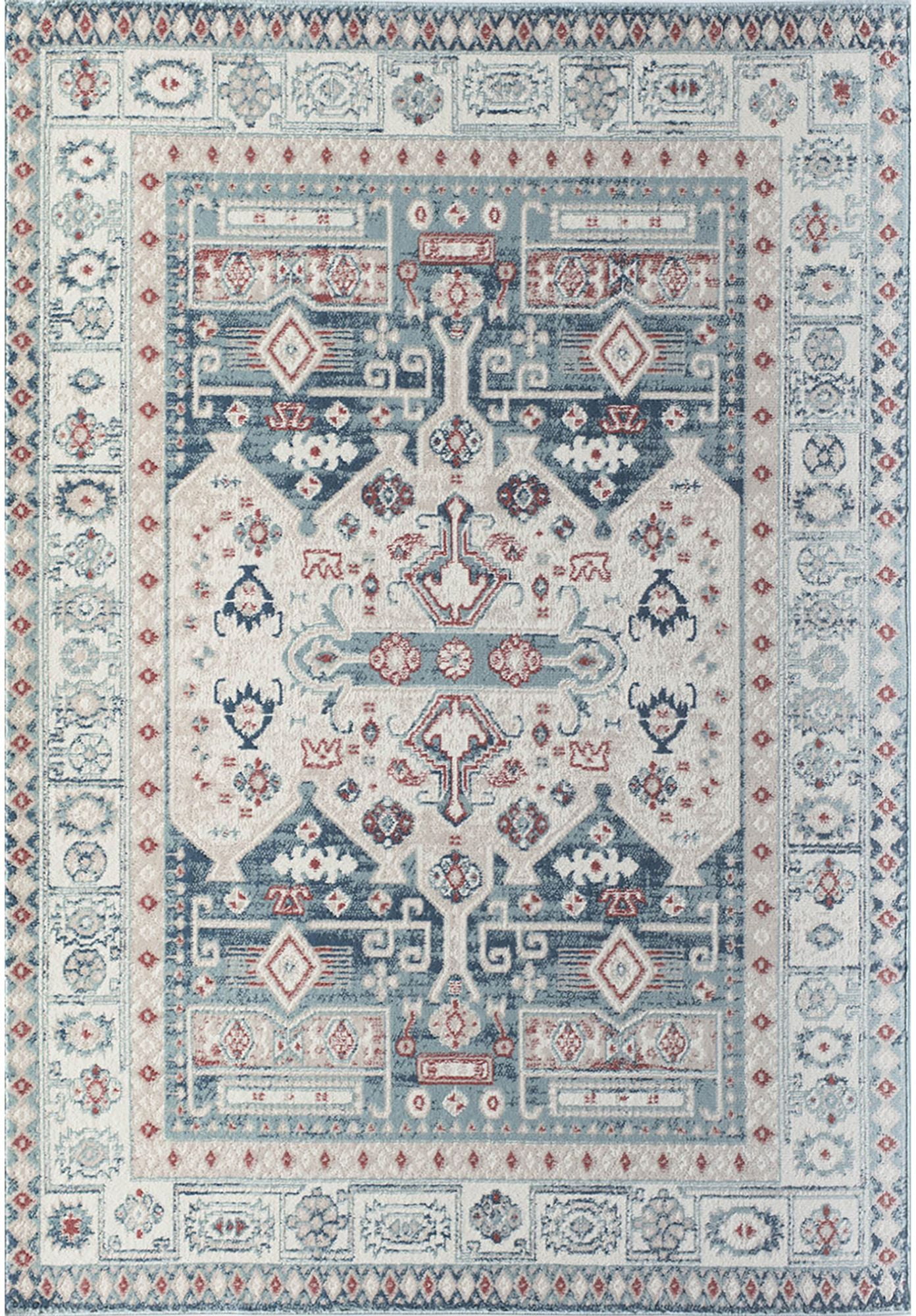 Rugs America Gallagher GL60B Cypress Koti Vintage Transitional Area Rug, 5'3"x7'