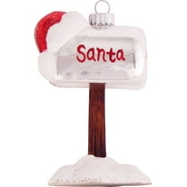 Christmas By Krebs Blown Glass  Collectible Tree Ornaments  (3 1/2" Santa's Mailbox)