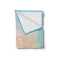 thumbnail image 2 of Live Laugh Love Soft Flannel Fleece Throw Blanket, Slogan Promoting a Healthy Outlook on Life Colorful Design, Cozy Plush for Indoor and Outdoor Use, 50" x 60", Multicolor, by Ambesonne, 2 of 5