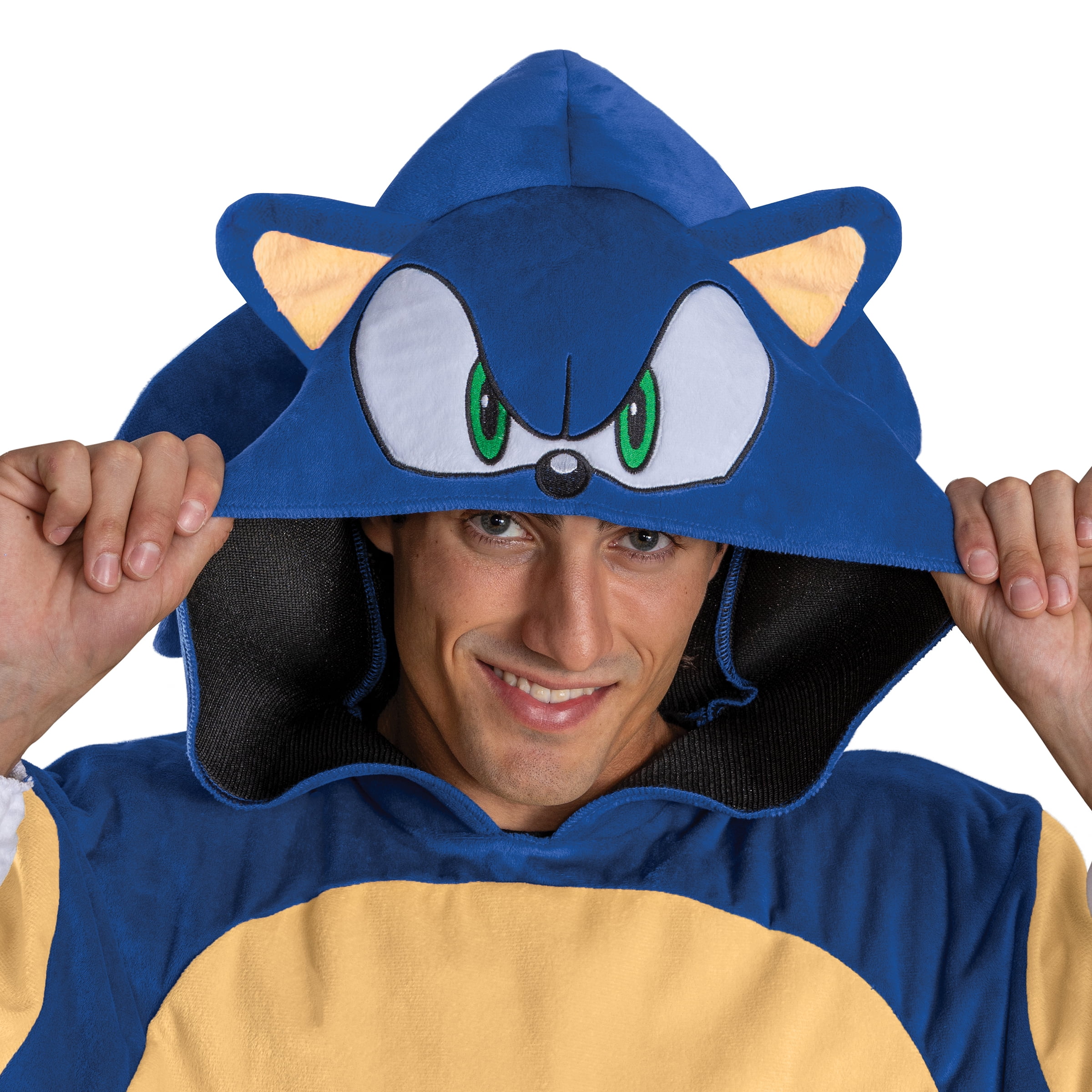 Sega Sonic The Hedgehog Sonic Halloween Costume for Adults, Mens Size XS (26/27), by Disguise