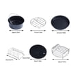 thumbnail image 5 of Mgaxyff Air Fryer Accessories Parts,6 in 1 Multifunctional Air Fryer Accessories Set Kit Parts Metal Holder Skewer Rack Cake Barrel,  Air Fryer Accessories Kit, 5 of 5