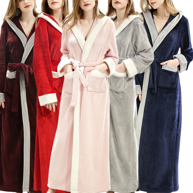 JANDEL - Premium Womens Plush Soft Robe Fluffy, Warm, Thick Bathrobe ...