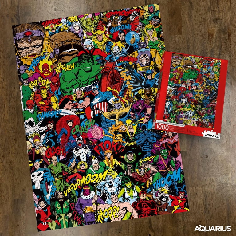 Marvel Retro Cast 1000 Piece Jigsaw Puzzle - Walmart.com