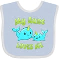 thumbnail image 3 of Inktastic My Aunt Loves Me Cute Narwhal Boys or Girls Baby Bib, 3 of 4