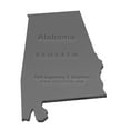 thumbnail image 2 of State of Alabama Template 6.5" X 4.1" - Clear 1/4" Thick Acrylic, 2 of 2