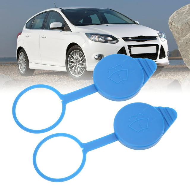 Tapa del depósito de líquido del lavaparabrisas cubierta del tanque de líquido del lavaparabrisas resistente al calor 2 piezas CP9Z17A605A 54009 duradera y efectiva para ANGGREK Otros