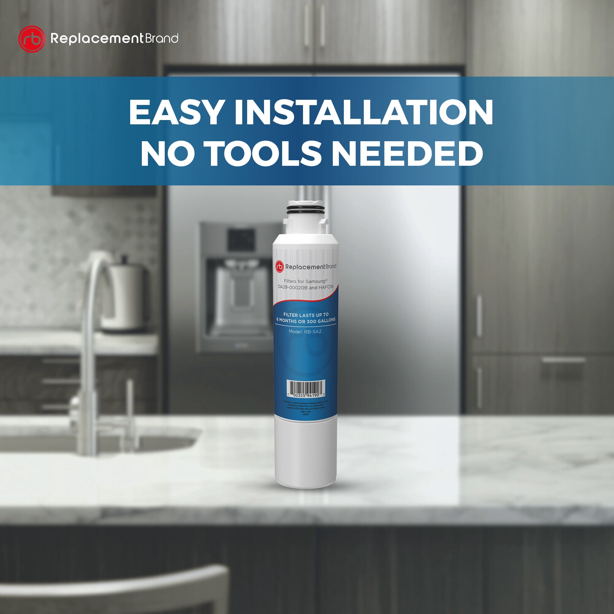 ReplacementBrand DA29-00020B Comparable Replacement for Samsung DA29-00020B HAF-CIN/EXP Aqua-Pire Plus Refrigerator Water Filter