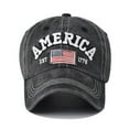 thumbnail image 4 of Pxiakgy Clearance Sale!! Washed Plain Baseball Cap, Retro Adjustable Dad Hats Gift for Men/Women Mens and Womens Fashion Casual Caps Cap Hats Black One Size, 4 of 9