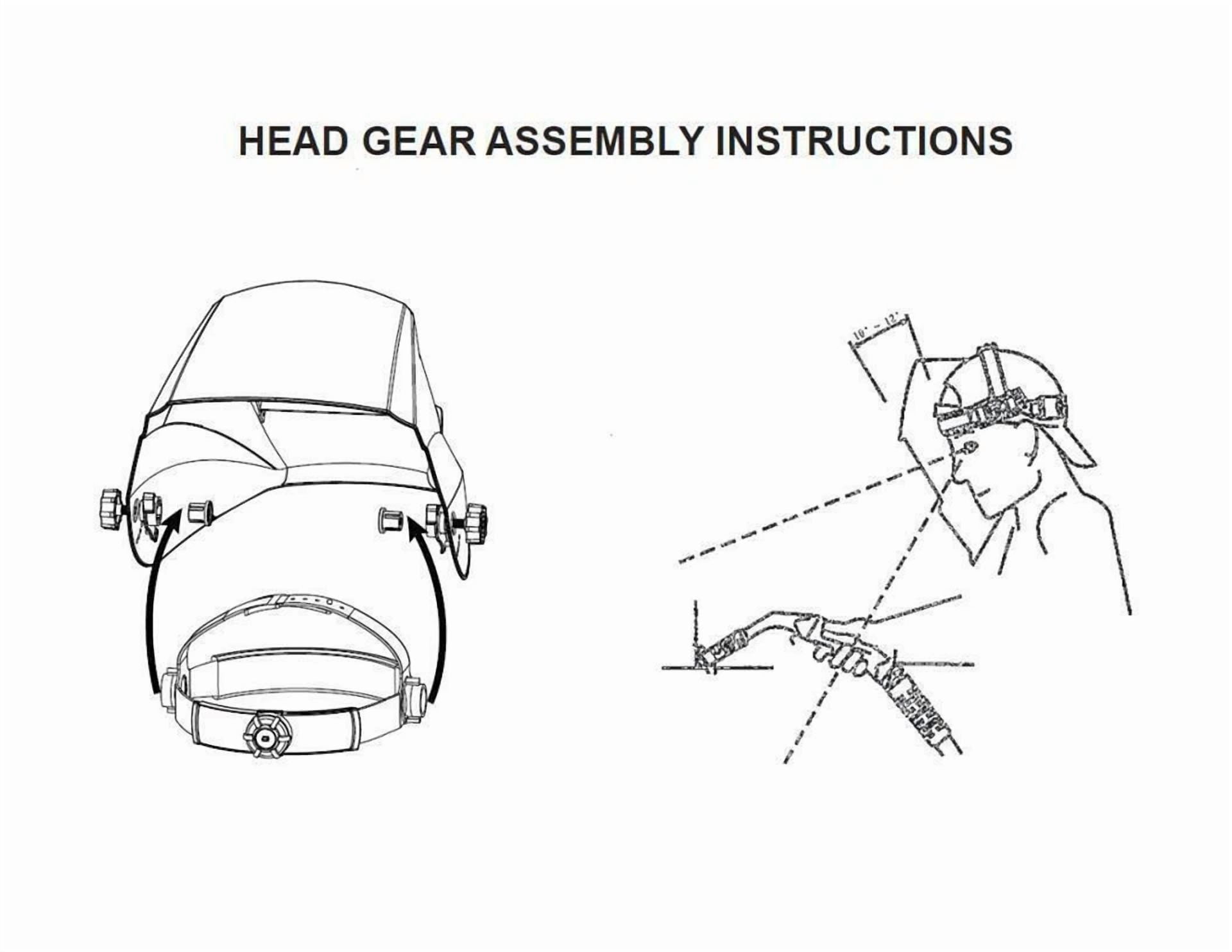 CRESTIN- Replacement Headgear Universal Fit For Most Welding Auto-Darkening Helmets