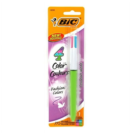 BIC 4-Color Fashion Pen, 1pk