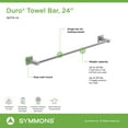 thumbnail image 2 of Symmons 363TB-24-STN Duro 24" Towel Bar, Satin Nickel, 2 of 7