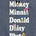 thumbnail image 3 of Mickey & Friends - Mickey Friends Character List - Women's Short Sleeve Graphic T-Shirt, 3 of 5