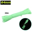 thumbnail image 1 of 20M 9 Core Camping Luminous Wind Rope 4mm Windproof Tent Rope Survival Rope Green, 1 of 9