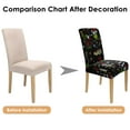 thumbnail image 3 of Chair Covers for Dining Room Chairs Stretch Printed Dining Chair Cover Set Of 6,Washable Elastic Kitchen Chair Slipcovers,Removable Seat Protector for Home or Party, 3 of 8