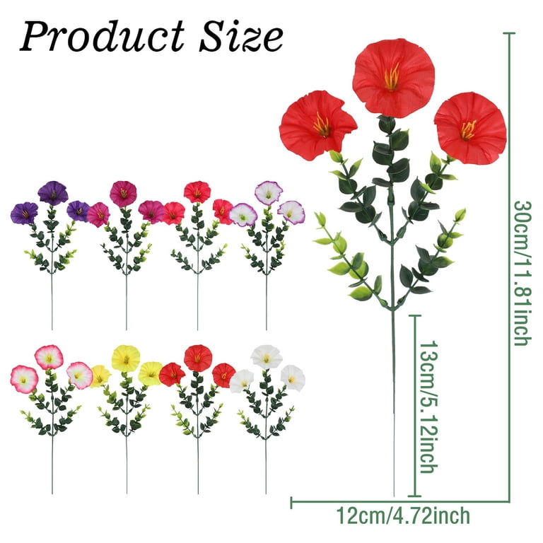 Z52LingLing Decoration Artificial Violet Silk Flower Single Stem