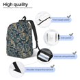 thumbnail image 5 of Daiia Indian Paisley 2 Vintage Canvas Backpack for Men and Women ,Hiking Backpack,Travel Laptop Bag for School,Large Capacity Backpack-Small, 5 of 8