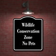 thumbnail image 2 of Wildlife Conservation Zone - No Pets BLACK Aluminum Composite Sign 20''x24'', 2 of 9