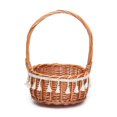 thumbnail image 1 of Container Rolling Pin Rattan Flower Basket Vegetable Storage Wedding Party Decor For Home Kitchen Garden Planter Holder, 1 of 9