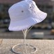 thumbnail image 4 of Cómodos gorros de pescadores de sombrero de cubo de cubo decoración de ropa exquisita accesorio de moda de estilo de ala de estilo simple para usar al aire libre blanco Inevent AP008636-04, 4 of 6