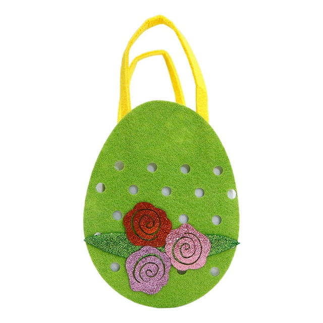 Bolso de Pascua Bolsa de Pascua Bolsa de Compras Bolsa de Favor de Fiesta Bolsa de Mano Duradera Cubo de Caramelos para Festival de Navidad Niños Niña Estilo D