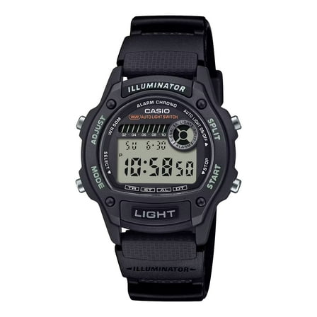 Casio Black Classic Sport Watch with Resin Strap W220H-1AV