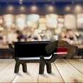 thumbnail image 6 of CMrtew Bottle Wooden Wine Rack Rustic Pig-Shaped Wine Bottle Holder for Countertop/Bar Cabinet, Farmhouse Home Decor with Non-Slip Base & Bottle Neck Guards, Handmade Wine Storage Shelf, 6 of 7