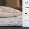 thumbnail image 4 of SAFAVIEH Maya Sheldon Geometric Striped Runner Rug, Ivory/Beige, 2' x 8', 4 of 10