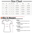 thumbnail image 3 of ICHUANYI Clearance Women's Fashion Printed T-shirt Mid-length 3/4 Sleeves Blouse Round Neck Casual Tops ICHUANYI "ICHUANYI", 3 of 5