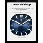 POEDAGAR Luxury Man Quartz Watch Square Watch For Men Waterproof Luminous Date Stainless Steel Mens Watches Sports Clock