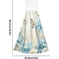 thumbnail image 3 of Coolnut Butterfly in Flowers Kitchen Towels, 2PCS Super Soft Absorbent Hanging Hang Towels or Dishcloths, Bathroom Hand Towels 12x17Inches Wash cloth, 3 of 7