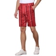 thumbnail image 4 of INSPIRE CHIC Striped Shorts for Men's Regular Fit Summer Chino Shorts Pants 32 Red, 4 of 6
