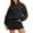 1# Black cheap stuff under 5 dollars, variant on Sweat Sets For Women 2 Piece Outfits Sweatsuit Oversized Crew Neck Sweatshirt & Short Set Lounge Wear Tracksuit Set