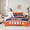 Navy Orange, variant on Erosebridal New Orleans Soccer City Bedding, American Football Bed in a Bag, Vintage Rugby Reversible Bed Set, Microfiber Room Decorative, 7pcs