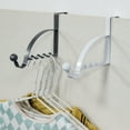 thumbnail image 4 of Over The Door Hook Door Hanger Hook Rack Over The Door Towel Rack Valet Hooks, 4 of 17