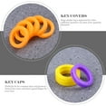 thumbnail image 3 of 50Pcs Silicone Key Protector Colorful Key Caps Silicone Key Covers Key Recognition Covers, 3 of 8