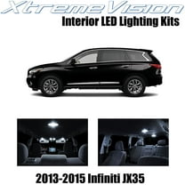 XtremeVision Interior LED for Infiniti JX35 2013-2015 11 pcs Pure White Interior LED Kit Installation Tool