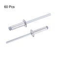 thumbnail image 4 of Unique Bargains 4mm Diameter 16mm Grip Length Silver Tone Aluminum Blind Rivets 60 Pack, 4 of 4