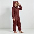thumbnail image 6 of JOANKDMI Toddler Girls Fleece Size 2-3 Onesie Pajamas with Cute Ears Hood Zipper Front Fuzzy Warm Sleepwear Fluffy One Piece Jumpsuit for Winter Lounge Home Casual Nightwear, 6 of 7