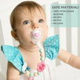 thumbnail image 6 of Vesta Baby Silicone Pacifier Clip and Teether Holder Set for 3 Months+ Infant Girls, 6 of 8