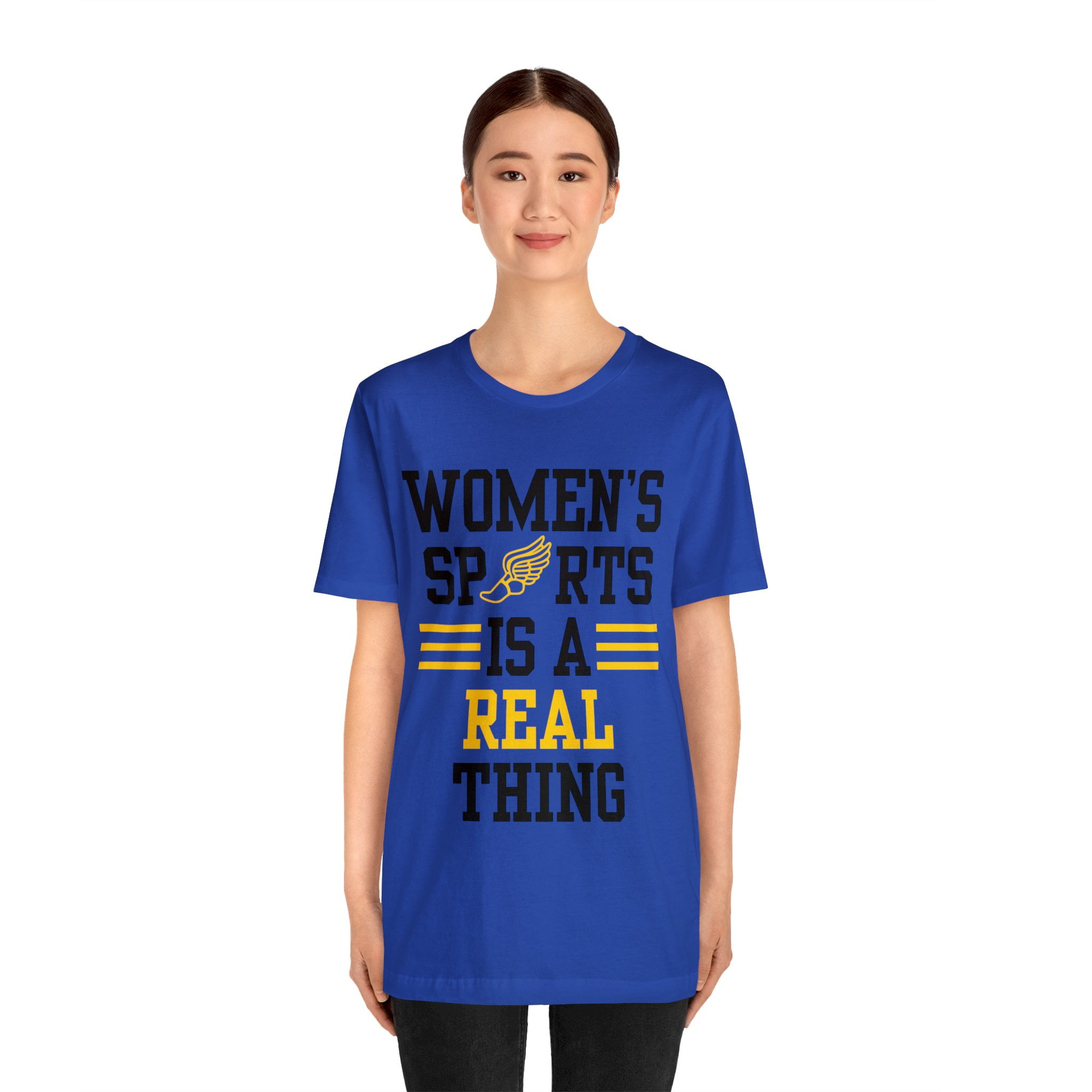 DJH Apparel | Women's Sports Is A Real Thing Track & Field Unisex Tshirt
