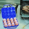 thumbnail image 5 of Egg Carrier, Egg Holder, Portable Folding 12 Egg Container, ABS Plastic Camping Storage Box with Handle for Hiking Outdoors, 5 of 5