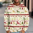 thumbnail image 2 of VBTAPA Big and Tall Hoodies for Men 2024 Christmas Printed Long Sleeve Drawstring Hooded Sweatshirt Baggy Casual Holiday Pullover Hoodie with Kangaroo Pocket Flash Deals Today Multicolor XL, 2 of 6