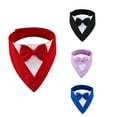 thumbnail image 5 of NIBOLOG Pet Tie Collar Party Dress Up Adjustable Triangle Scarf Gentleman Dog Wedding Suit Bow Collar Pets Accessories, 5 of 8