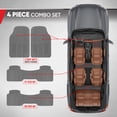 thumbnail image 4 of BDK Car SUV and Van Floor Rubber Mats 3 Row, Heavy Duty All Weather Protection, 3 Colors, 4 of 10